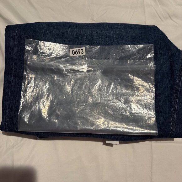 NWT Lane Bryant Signature Fit Wide Leg Womens Plus Sz 24 Dark Wash Denim Jeans - Picture 10 of 11